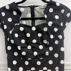 Grace Karin Retro Black Polka Dot Women's Top